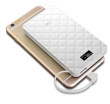 סוללה ניידת פולימרית 6000mAh לבן