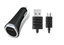 מטען לרכב 3.4A ל Micro USB כבל Reversible לבן