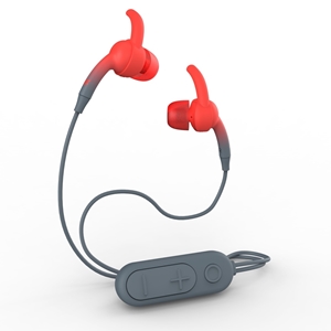 אזניות EARBUD מבית IFROGZ דגם SOUND HUB PLUGZ אפור/אדום
