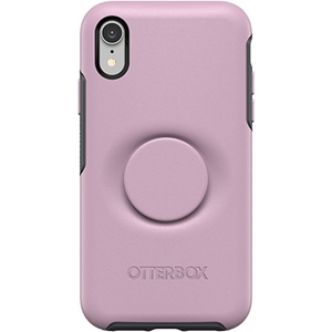 כיסוי  ל-iPhone XR מבית Otterbox & PopSocket דגם Symmetry (ורוד)