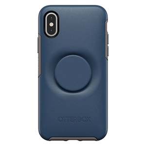 כיסוי OTTERBOX ל-iPhone X/XS דגם SYMMETRY + POPSOCKETS (כחול)