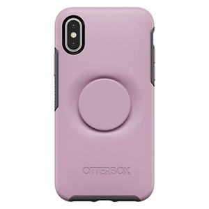 כיסוי OTTERBOX ל-iPhone X/XS דגם Symmetry + POPsockets (ורוד)