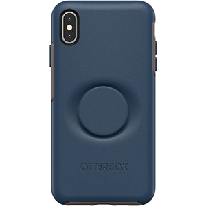 כיסוי  ל-iPhone XS Max מבית Otterbox & PopSocket דגם Symmetry (כחול)
