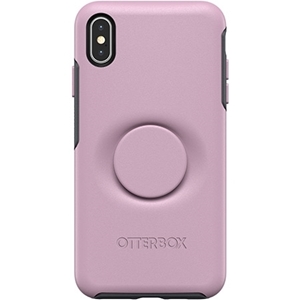 כיסוי  ל-iPhone XS Max מבית Otterbox & PopSocket דגם Symmetry (ורוד)