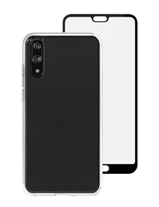 סט כיסוי שקוף ומגן מסך Skech ל-Huawei P20