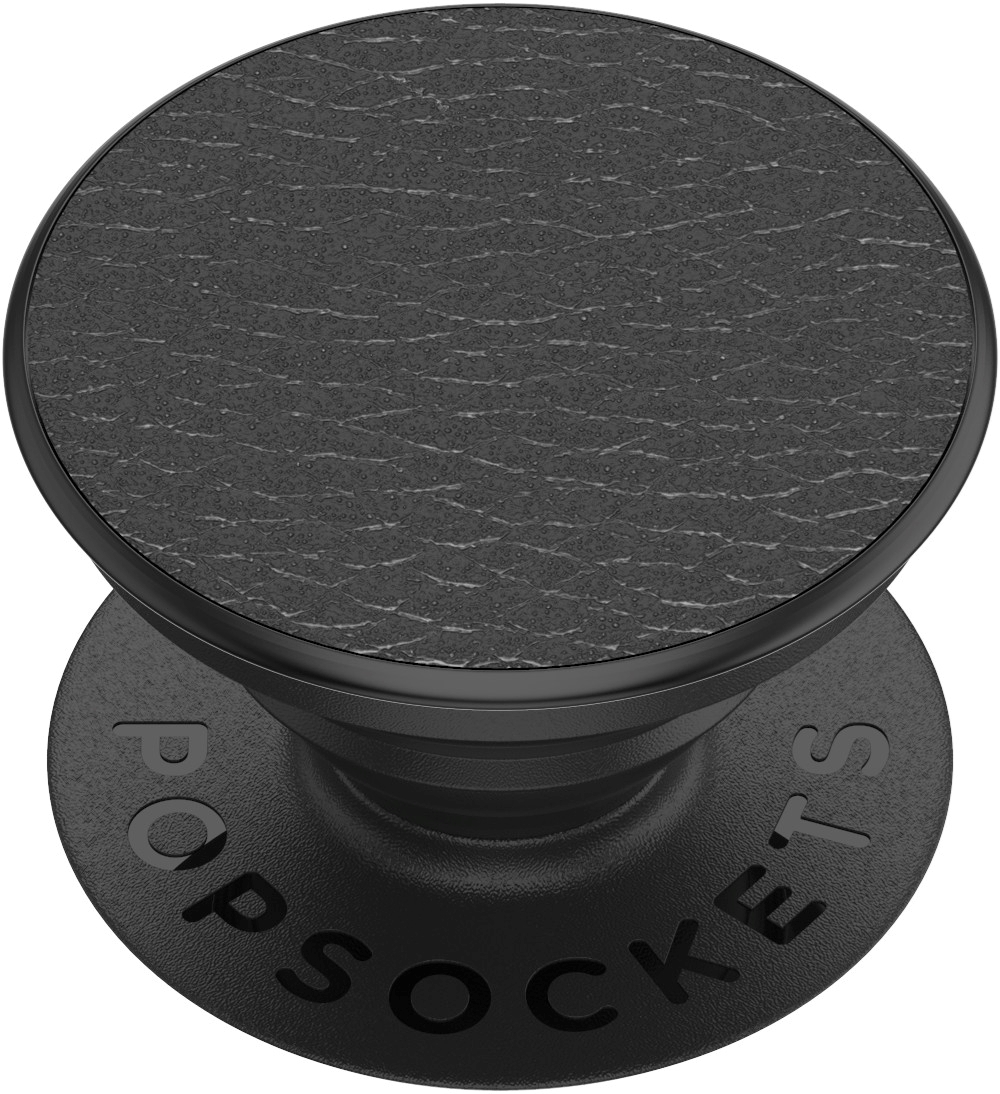 POPSOCKET דגם VLEATHER Pebbled Black / אביזרים לסלולר - מומדיה