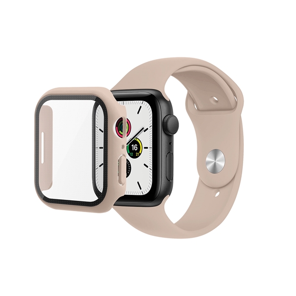 רצועה ומגן מסך Skech לשעון Apple Watch 41mm ורוד