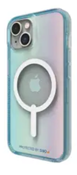 כיסוי GEAR4 ל  iPhone 14 Max דגם Milan Snap שקוף קשת בענן